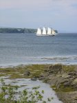 Maine`s only 3-masted schooner sails by Water`s Edge